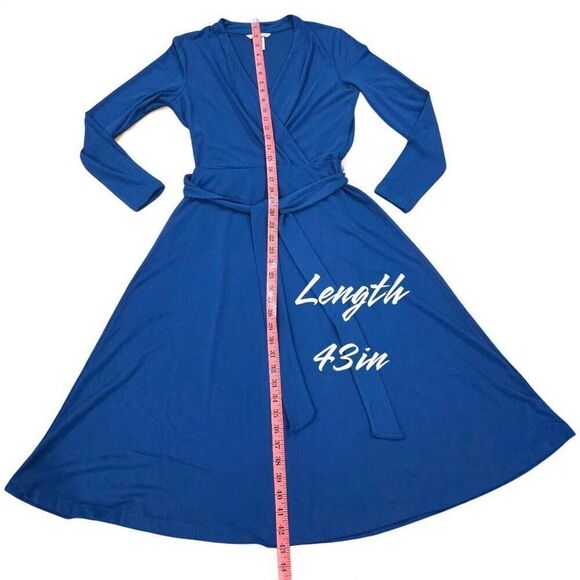 H&M Draped Wrap Midi Dress(C002)-Size Xs for Women - Picture 9 of 11